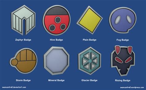 Pokemon Badges Johto League By Seancantrell On Deviantart Pokemon Badges Pokemon Pokemon