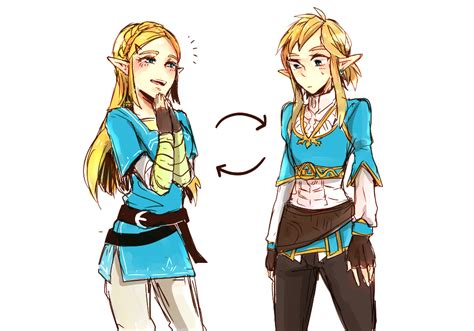 Link And Zelda Outfit Swap Zelink