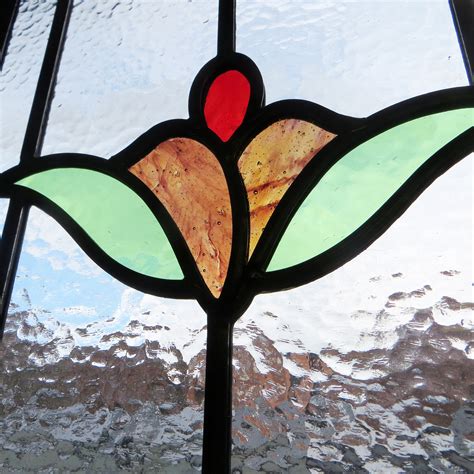 Art Deco Stained Glass Panels From Period Home Style