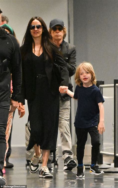 Sir Mick Jagger 79 Steps Out With Girlfriend Melanie Hamrick 36 And Their Son Deveraux