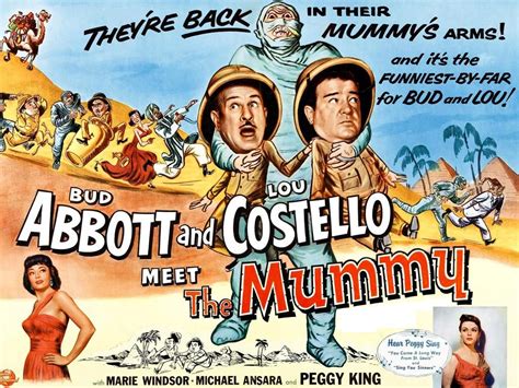 Abbot And Costello Meet The Mummy 1955 Abbott And Costello Best Movie Posters Movie