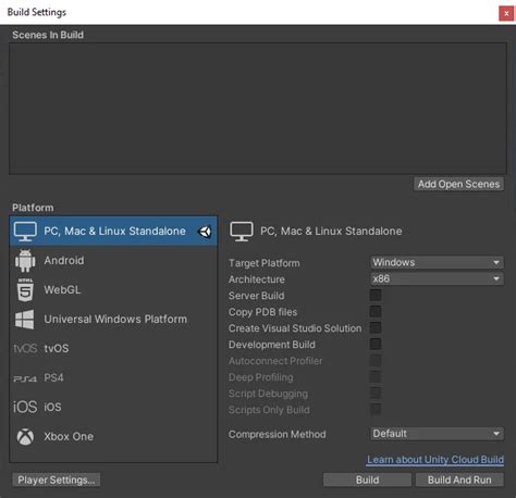 Cómo compilar proyecto Unity para Windows Manejo general de Unity