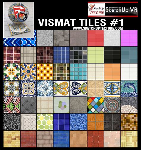 V Ray For Su Vismat Tiles Collection 1 Vray Sketchup Tut