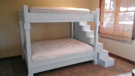 Full Over Queen Bunk Beds With Stairs By Moyer Queen Bunk Beds Bunk Beds Bunk Bed Stairs