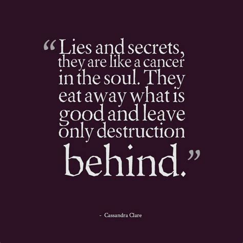 Quotes About Lies And Secrets Quotesgram