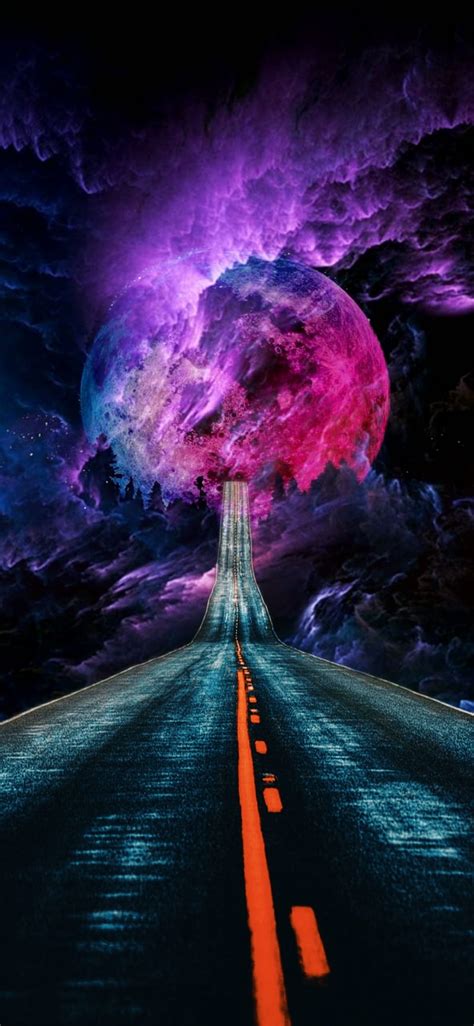 Road To The Moon Moon Road Hd Phone Wallpaper Peakpx