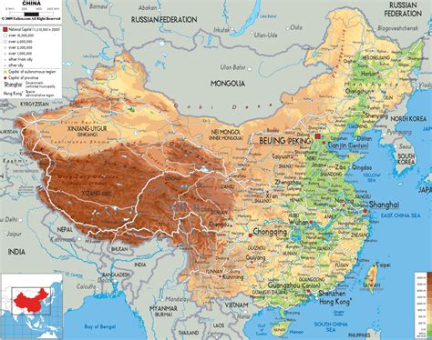 Shirakami sanchi, japan geo 121 wiki: Physical Map of China - Ezilon Maps