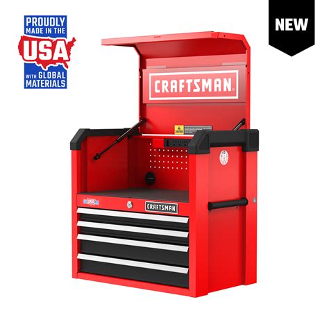 Tool Boxes Craftsman 4 Drawer Portable Steel Tool Chest Box Storage