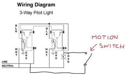 How To Add Pilot Light Capability To 3 Way Switches With A Motion