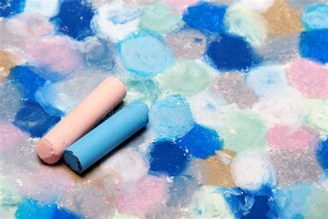 Colorful Texture For Background Oil Pastels Drawing Stock Image