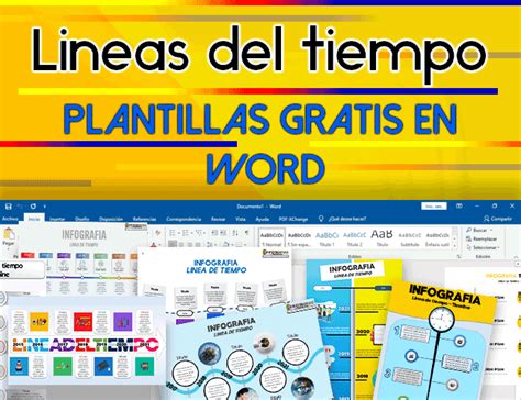 Plantillas Creativas De Líneas Del Tiempo Editables En Word Gratis