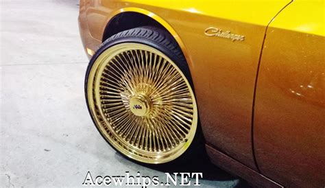 Ace 1 Candy Gold Dodge Challenger On 24 Gold Daytons