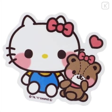Japan Sanrio Vinyl Sticker Hello Kitty Heart Series Kawaii Limited
