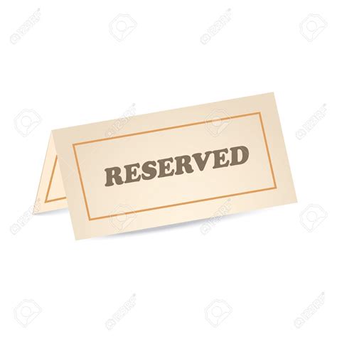 Reservation Reserved Icon Clipart Panda Free Clipart Images
