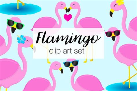 Flamingo Clipart Illustrations Creative Daddy