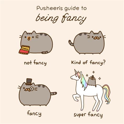 pusheen s guide to being fancy pusheen pusheen pusheen cat pusheen cute