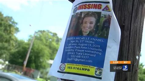 missing mom andrea knabel may have been seen recently in clarksville