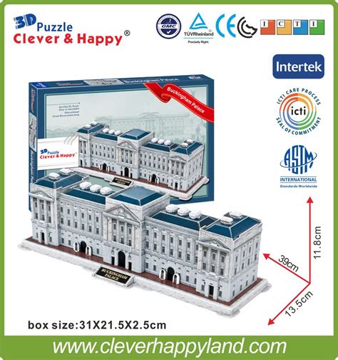 2014 New Cleverandhappy Land 3d Puzzle Model Buckingham Palace Adult