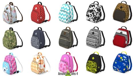 Backpacks Clutter By Sandy At Around The Sims 4 Sims 4 Updates