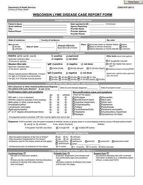 Free 15 Case Report Forms In Pdf Ms Word