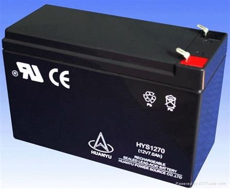 12v7ah Lead Acid Battery Hys1270 Huanyu China Manufacturer