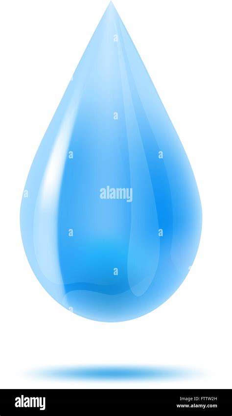 Water Drop On White Vector Illustration Stock Vector Image And Art Alamy
