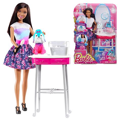 Barbie Color Me Cute Nikki Doll Salon Playset Mattel Barbie Playsets At Entertainment Earth