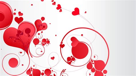 Red And White Heart Wallpaper Love Abstract Heart White Hd