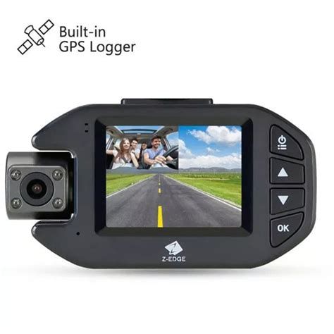 Car Dash Camera Front And Rear Z Edge Z3pro Front And Rear Dual 1080p