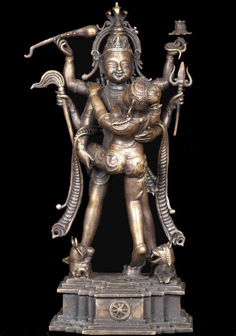 Sold Shiva Shakti Bronze Statue 11 54b33 Hindu Gods And Buddha Statues