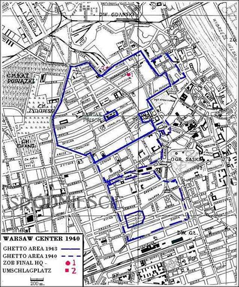 Warsaw Ghetto Map