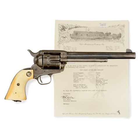 Colt Single Action Army Revolver Cowans Auction House The Midwest