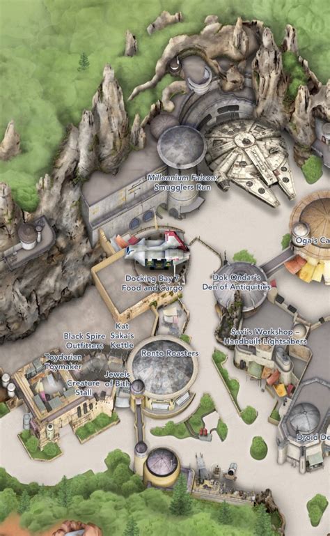 Printable Disney World Park Maps Star Wars