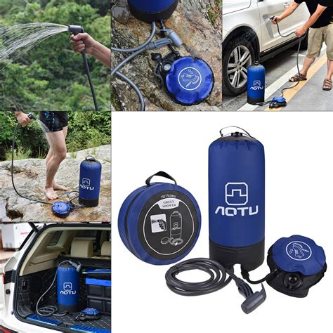 11l Pvc Outdoor Inflatable Shower Pressure Shower Water Bag Portable