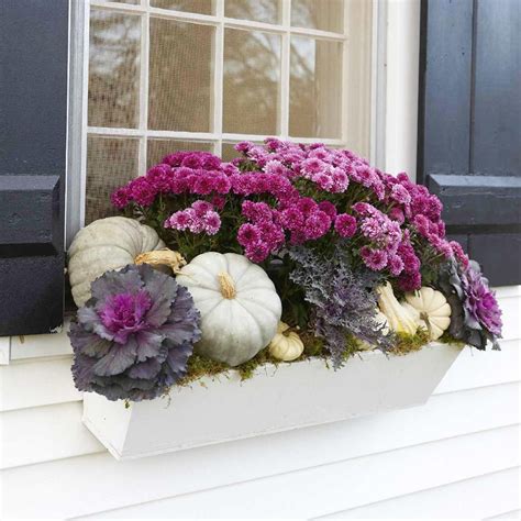 Artificial Fall Flowers For Window Boxes Windowcurtain