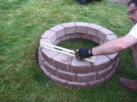 Flagstone is an ideal material for the fire pit cap. Stone Soup for Five: DIY simple brick firepit, in about an ...