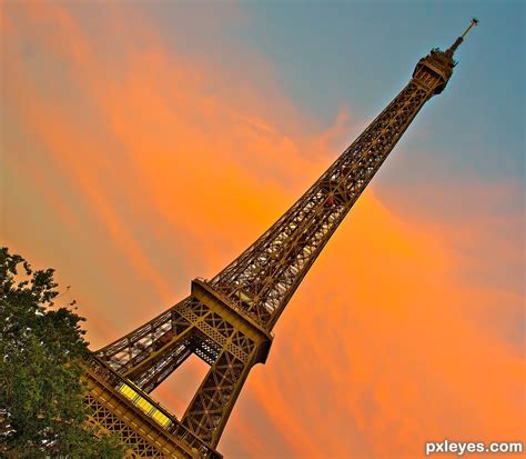 Leaning Eiffel Tower Paris France Picture By Janoogee For