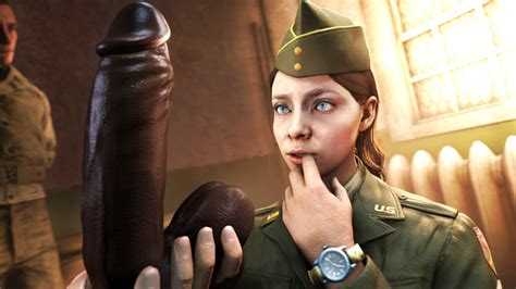 Rule 34 3d Akatomasu Blue Eyes Brown Hair Call Of Duty Call Of Duty Ww2 Clothes Corporal Green