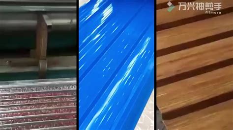 What is corrugated metal typically used in? Blue Color Coated Corrugated Metal Roofing/corrugated Iron ...