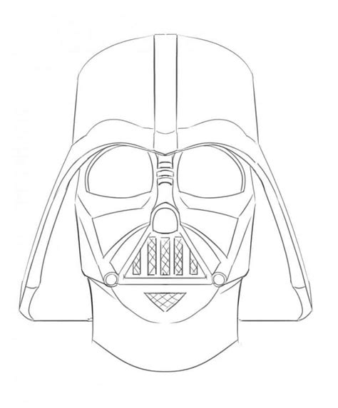 2 Ways To Draw Darth Vader Learn To Draw Darth Vader´s Helmet And Full