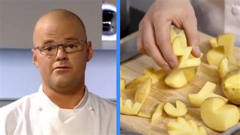 Chef Heston Blumenthal Demonstrates A Simple Recipe For Space Chips Using Potatoes Alcohol