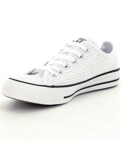 Converse Chuck Taylor® All Star® Perforated Sneakers In White Lyst