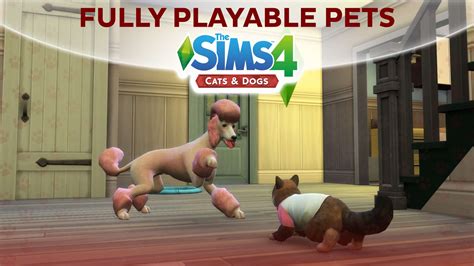 The Sims 4 Cats Dogs Playable Pets Mod Catwalls