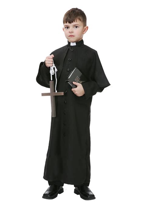 Boys Deluxe Priest Costume For