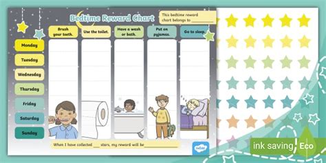 Bedtime Reward Chart Teacher Made Twinkl