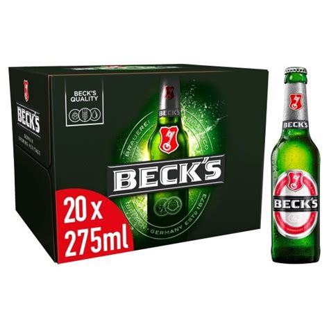 Becks Lager Beer 20 X 275ml Tesco Groceries