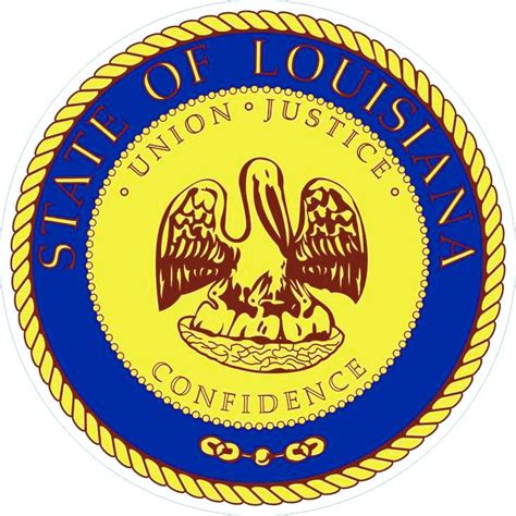 Louisiana State Seal Decals Stickers Louisiana State Louisiana