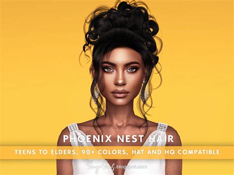 The Sims Resource Phoenix Nest Hair Patreon Early Access