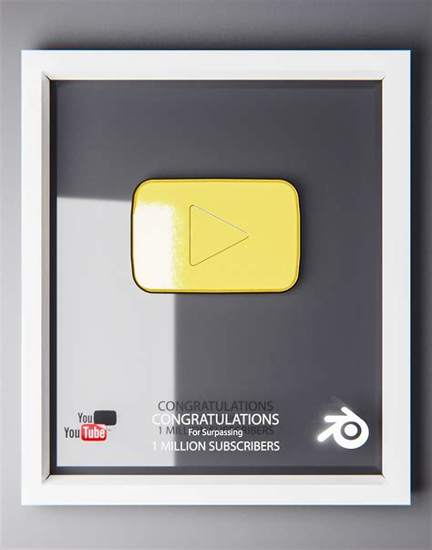 Youtube Gold Play Button Logo