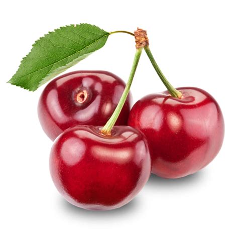 Red Cherry With Leaf On A Transparent Background 13834645 Png